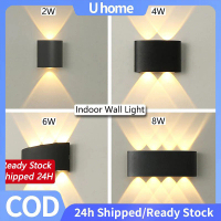 【Ready Stok COD】Uh LED Wall Lamp Lampu Dinding Lampu Effect Light Waterproof Wall Light Fixture Lamp