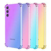 Shockproof Gradient Color TPU Case For Samsung Galaxy M54 5G M34 M53 M13 4G A72 5G A32 A52s 5G Protective Cover Fundas Coque