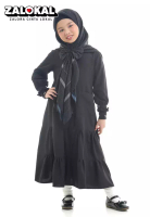 RABBANI Rabbani - Gamis Dress Muslim Anak Byakta Exclusive Hitam