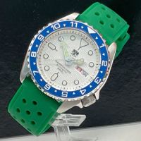 TUEDIX Seiko NH36A Mechanical Men Wristwatch 12 Hours Insert Weekday Date Chapter Ring Diver Relogio Masculino C3 Luminous
