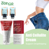 EELHOE Anti Cellulite Body Cream Weight Loss Abdomen Sculpting Improve Pail Waist Lifting Firming Skin Fat Burning Massage Cream