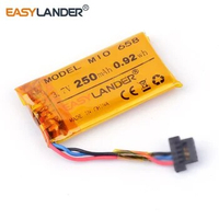 Rechargeable li Polymer battery For DVR GPS toys MIO mivue 658 MIO mivue 368A Mio 786 Driving recorder battery 3.7V 250mAh