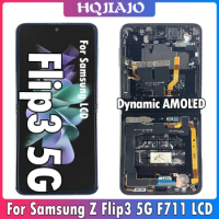 6.7inch Super AMOLED For Samsung Z Flip 3 5G LCD SM-F7110 Display Screen Assembly For Samsung Z Flip3 5G LCD SM-F711