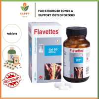 Flavettes Cal D3 600mg Tablets 60’s (Calcium Supplement / Supplement Untuk Tulang)