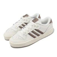 【adidas 愛迪達】休閒鞋 Rivalry Low 男鞋 女鞋 米白 棕 復古 三葉草 愛迪達(IG6310)