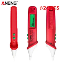 1/2/3PCS VC1019 Red Laser Test Pen Voice Broadcast Detector 12-1000V Volt Current Non-Contact Pen Electric Teste Meter