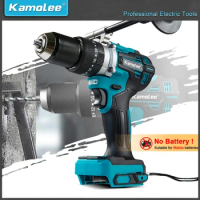 Kamolee 13mm Pro Large Torque 650NM Brushless Electric Impact Drill 3 in 1 Electric Cordless Screwdriver For Makita 18v Battery