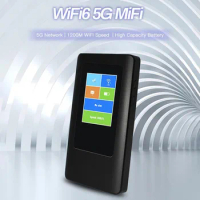 4G/5G WiFi Router Pocket Router with Sim Card Slot Wireless Portable WiFi 4400mAh Battery Up To 16 Users for Travel