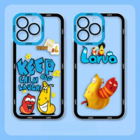 Cute Cartoon L-Larva Cover Angel Eyes Clear Phone Case For OPPO RENO 11 11F 10 8 8Z 8T 7 7Z 6 6Z 5F 4 2 FIND X3 LITE Case Funda