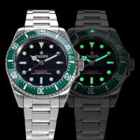 THORN BB58 Diving Watch Men Titanium Helium Valve Deep Watch NH35 Movement Automatic Mechanical Sapphire Glass 300M Waterproof