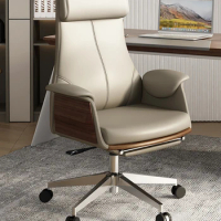 Senior Backrest Office Chair Leather Commerce Computer Boss Gaming Chair Work Executive Sillas De Oficina Office Furniture LVOC
