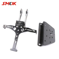 SMOK For KYMCO AK550 AK 550 2017 2018 Motorcycle Scooter CNC Aluminum Alloy Registration License Number Plate Holder Mount
