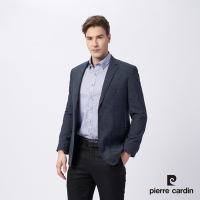 Pierre Cardin皮爾卡登 男款 時尚暗格休閒西裝外套-深藍色 (5215571-37)