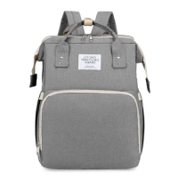 Korean Version Ins Upgraded Mommy Bag Portable Crib Backpack Multi-function Mother Baby Bag Backpack Waiting Delivery Bag