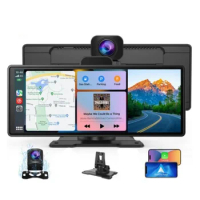 4K Dash Cam ADAS Wireless Carplay &amp; Android Auto Car DVR WiFi GPS Navigation Rearview Camera Dashboard Video Recorder