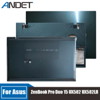 New For Asus ZenBook Pro Duo 15 UX582 UX582LR Screen Back Cover Rear Lid Keyboard Bezel Top Case Palmrest Bottom Cover Laptop