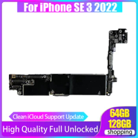 Original Logic Board For iPhone SE 2022 Motherboard 128GB Clean iCloud 64GB Mainboard Unlocked iOS Update Plate For SE 3 2022