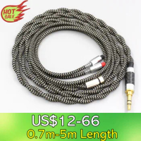 2 Core 2.8mm Litz OFC Earphone Shield Braided Sleeve Cable for Audio-Technica ATH-IM50 IM70 IM01 IM02 IM03 IM04 LN008050