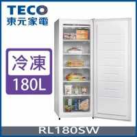 TECO 東元 180公升 窄身美型直立式冷凍櫃 RL180SW
