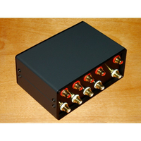 川木  身歷聲四路音訊信號輸入切換器採用鍍金RCA插座 (四進一出)器材PK