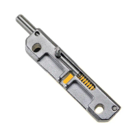 Thickened spring bolt door latch with automatic reset, retractable door bolt for cabinet doors, wood