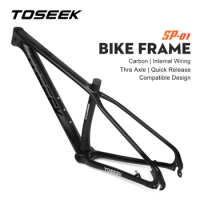 TOSEEK SP-01 Carbon MTB Frame 29er Carbonal Bike Frame 29 Carbon Mountain Bike Frame 142*12 or 135*9mm 27.5 Bicycle Frame