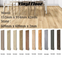 Vinyl Floor Ukuran - Lantai Vinyl Berkualitas Tinggi dengan Pilihan Motif Kayu dan Batu