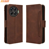 For Tecno Spark 20 Pro Plus 4G KJ7 Wallet Case Magnetic Book Flip Cover Card Photo Holder Luxury Leather Mobile Phone Cases