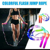 Lompat Tali LED Skipping Rope Lampu Nyala Olahraga Loncat Outdoor