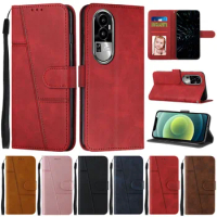 For Oppo Reno10 Pro Plus Case Flip Wallet Book Cover on For Etui OPPO Reno 10 Pro+ Reno10 10Pro Protective Phone Case Shell Capa