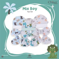 [TOMS] CHIYO BABY (3pcs) Topi + STK Sarung Tangan Kaki Bayi Baru Lahir Motif Terbaru Bamboo Fibre / 