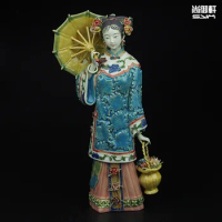Boneka Shiwan master wanita baik dari angka kuno dihiasi buatan tangan keramik kerajinan hadiah bisnis wanita