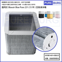 適用Blueair Blue Pure 231 (15坪)空氣清淨機 HEPA含活性碳2合1空氣濾網濾心