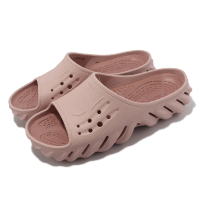 【Crocs】拖鞋 Echo Slide 男鞋 女鞋 粉 粉紅礦泥 卡駱馳(2081706TY)