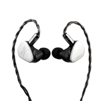 Kiwi Ears Quintet in Ear Monitor, 1DD + 2BA + 1 Planar + 1 PZT Hybrid Driver Earphone, with Detachab