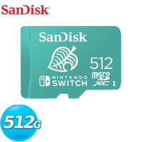 【現折$50 最高回饋3000點】SanDisk Nintendo Cobranded microSDXC 512GB專用記憶卡