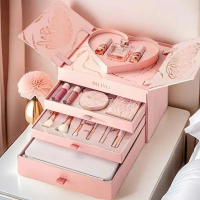 [ CHÍNH HÃNG MEIYU ] Bộ Quà Tặng Trang Điểm MEIYU Hồng, Quà tặng bạn gái, người yêu đầy đủ 14 món kè