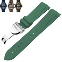 HAODEE Natural Rubber Watchband 20mm 22mm Special for Tudor Pelagos 1958 39mm 41mm Pelagos Pin/Folding buckle Silicone Strap