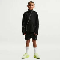 NIKE Kids Dri-Fit Miler Short Celana Olahraga Anak [IF2428-010] XS Black/Black/Reflective Silv
