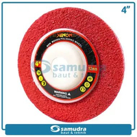 Non Woven 4" XENON Mata Gerinda Polishing Wheel Poles Besi Stainless