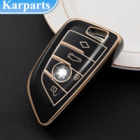 Soft TPU Car Key Case Cover for BMW X1 X3 X5 X6 X7 1 3 5 6 7 Series G20 G30 G11 F15 F16 G01 G02 F48 Protector Shell Accessories