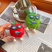 Disney 3D Funny Fruit For Apple Airpods 1 2 3 Generation Bluetooth Headset Cover For Airpods Pro Soft Silicone Earphone Case