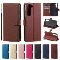 Leather Case for Samsung Galaxy S20 FE S21 S23 Ultra A71 A51 A13 A15 Note 20 10 Plus A70 A50 A20 A52 S9 S8Plus Wallet Flip Cover