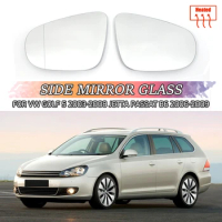 For VW Golf 5 MK5 Jetta Passat B6 2005-2009 Left Right Side Heated Mirror Blue White Glass Lens Replacement 3C0857521 3C0857522