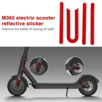2 Set Night Safety Warning Sticker PVC Electric Scooter Warning Reflective Stickers for M365 E-Scooter Parts