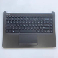 New Keyboard with palmrest cover backlit for HP 14-CF 14-DF 14-DK L24817-001 Gray 14S-CR 14S-DF 14S-DK