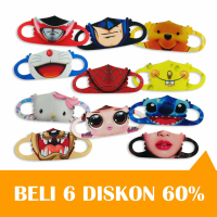 Masker Kain/Masker Non Medis/Scuba Korea Motif Anak/Masker Scuba Mulut