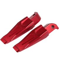 Motorcycle Aluminum Rear Foot Peg Pedals Footrest for Yamaha NMAX155 AEROX NVX XMAX TMAX 155 300 530 Accessories Red