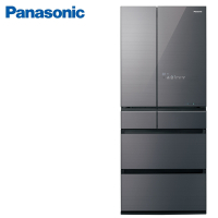 Panasonic國際牌650L六門變頻玻璃冰箱 NR-F659WX-S1 雲霧灰