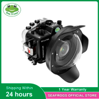 Seafrogs 40M/130FT Underwater Camera Housing For Sony Alpha 7 IV (ILCE-7M4 /α7 IV) With Dome Port (WA005-F-B-A)